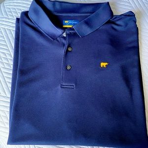Blue polo shirt